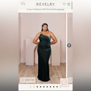 Revelry bridesmaid dress - Jade velvet.  Classic emerald